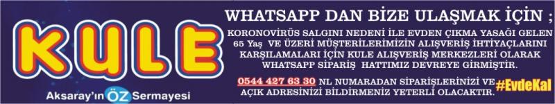 WHATSAPP DAN BİZE ULAŞMAK İÇİN ;