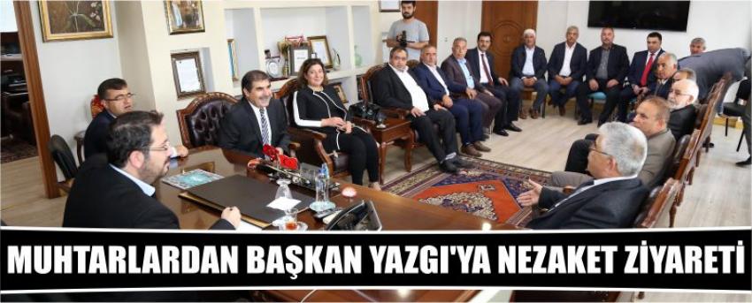 Muhtarlardan Başkan Yazgı’ya Nezaket Ziyareti