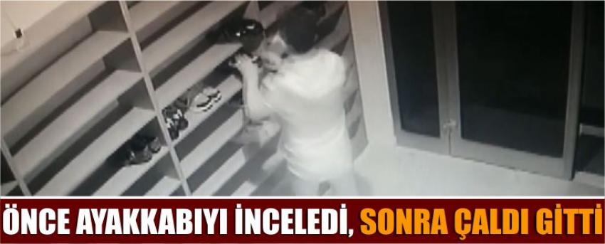 Önce Ayakkabıyı İnceledi, Sonra Çaldı Gitti