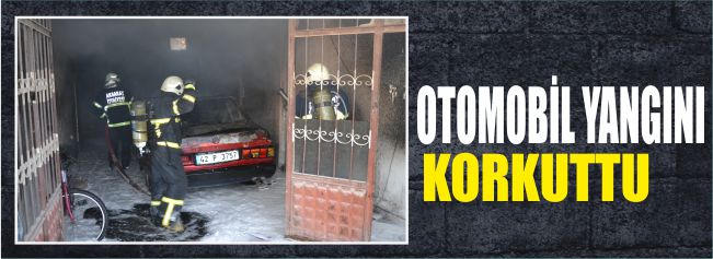 Otomobil Yangını Korkuttu