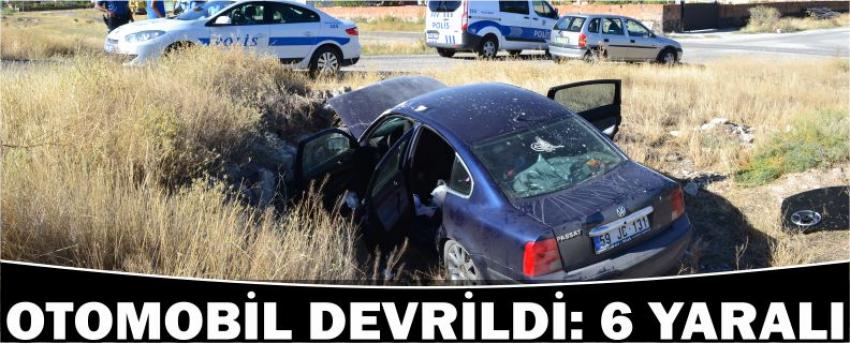 Otomobil Devrildi: 6 Yaralı