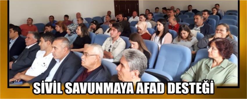 Sivil Savunmaya Afad Desteği