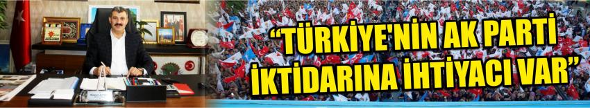 “Türkiye’nin Ak Parti İktidarına İhtiyacı Var”