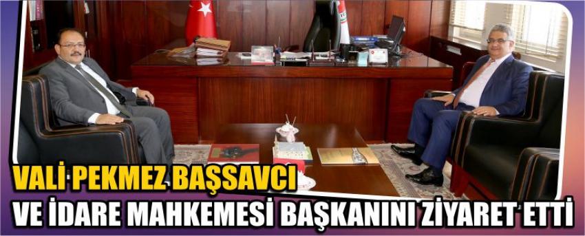 Vali Pekmez Başsavcı Ve İdare Mahkemesi Başkanını Ziyaret Etti