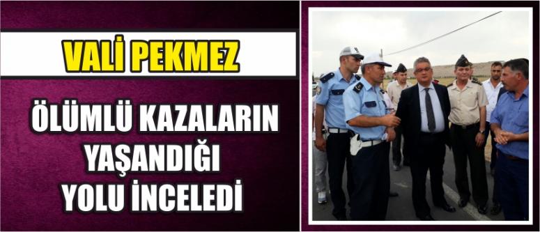 Vali Pekmez Ölümlü Kazaların Yaşandığı Yolu İnceledi