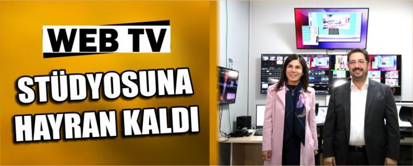 Web Tv Stüdyosuna Hayran Kaldı