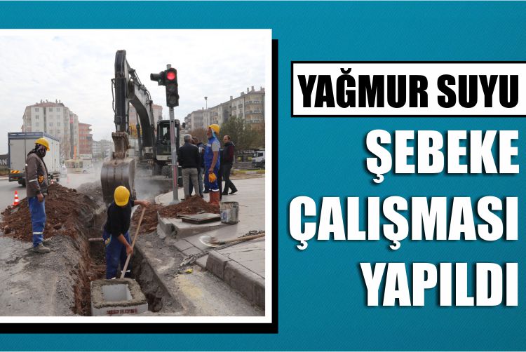 Yağmur Suyu Şebeke Çalışması Yapıldı