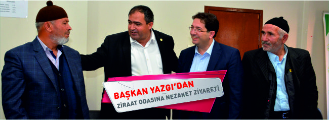 Başkan Yazgı’dan Ziraat Odasına Nezaket Ziyareti