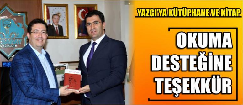 Yazgı’ya Kütüphane Ve Kitap Okuma Desteğine Teşekkür